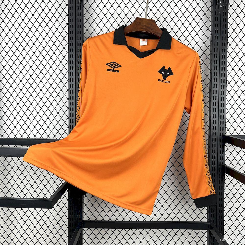 Camiseta de fútbol Wolves 1980/81 LOCAL MANGA LARGA VERSION FAN